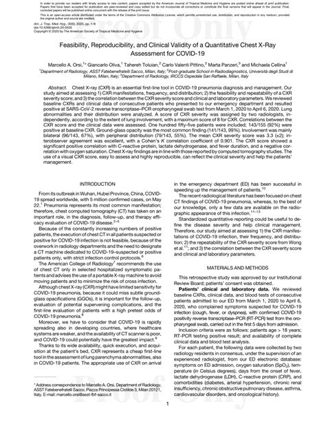 validity of chest x ray result|Feasibility, Reproducibility, and Clinical Validity of a Quantitative .